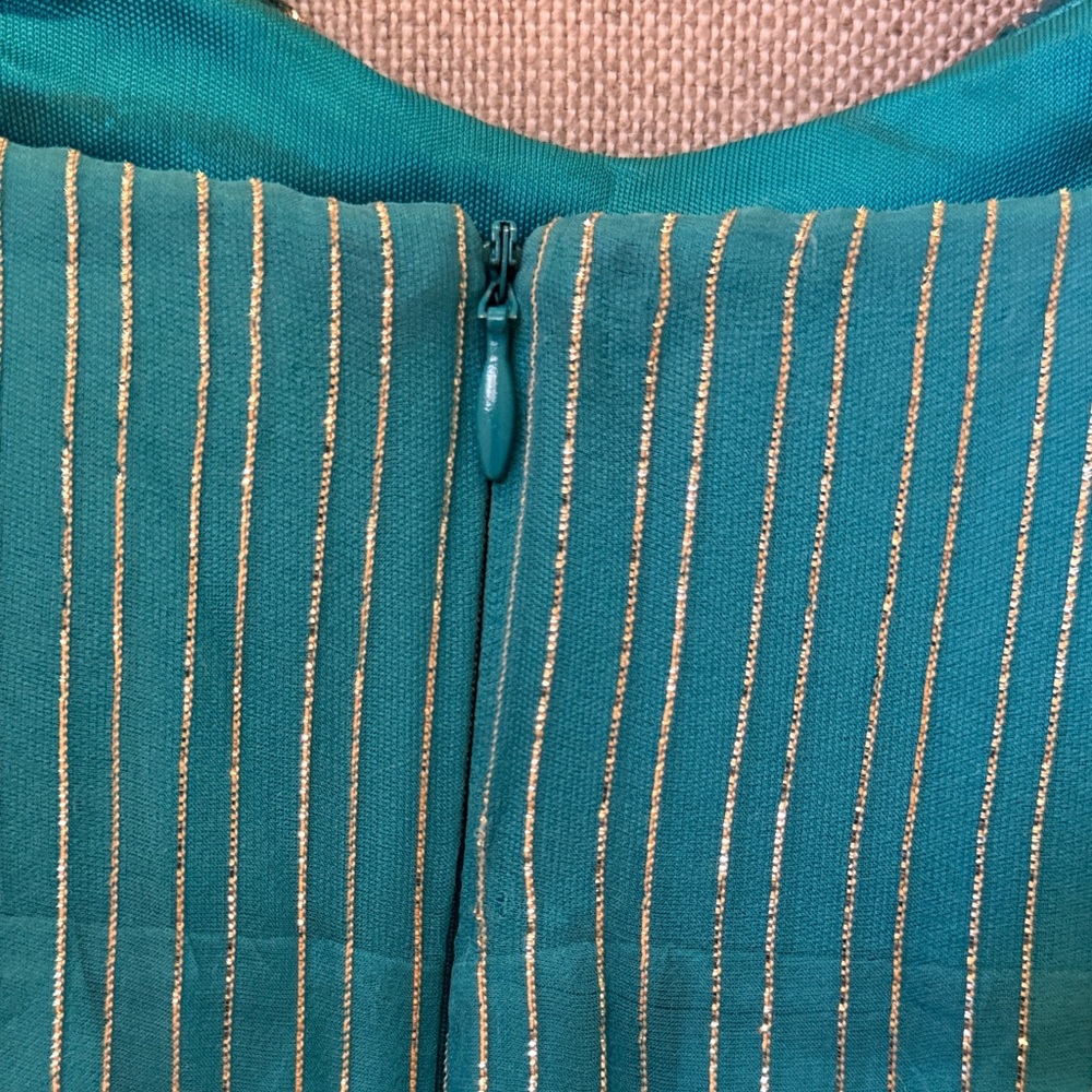 Chic Blue Ruffled Mini Dress - Picture 5 of 10